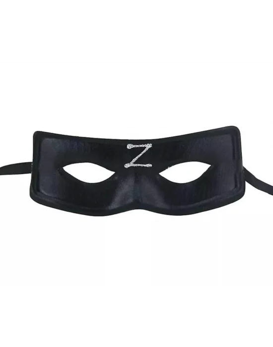 Zorro Maskesi Arkadan Lastikli Z Baskılı