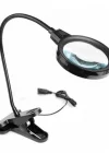 12 Led Clipslı Işıklı Büyüteç,işıklı Masa Lambası Çalışma Lambası