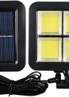 120 Cob Led Solar Panelli 3 Modlu Duvar Lambası Mz-302