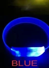 3 Modlu Pilli Led Işıklı Esnek Parti Bilekliği Mavi