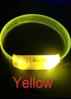 3 Modlu Pilli Led Işıklı Esnek Parti Bilekliği Sarı