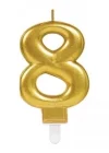 8 Rakam Mum Gold Renk