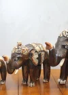 Ahşap 3lü Fil Seti Okas:12