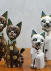 Ahşap 3lü Kedi Seti 30 Cm Okas:2