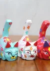 Ahşap 5li Kedi Seti Polos:11