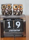 Ahşap Baykuş Takvim Polos-22