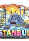 Ahşap İstanbul Temalı Magnet Alk4366