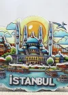 Ahşap İstanbul Temalı Magnet Alk4598