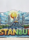Ahşap İstanbul Temalı Magnet Alk4601