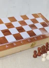 Ahşap Kutulu Satranç Ve Tavla Seti Alk4023