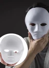 Beyaz Renk Boyanabilir Anonim Tam Yüz Cosplay Maske 24x18 Cm