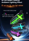 Bt26 Motosiklet Kask Kulaklık Bluetooth Rgb Işıklı 2 Eşleşme Özellikli 1000 Mah Intercom