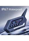 Bt62 Motosiklet Kask Kulaklığı Bluetooth Intercom 2 Intercom Bağlantılı