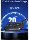 Bt62 Motosiklet Kask Kulaklığı Bluetooth Intercom 2 Intercom Bağlantılı