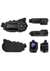 Bt68 Motosiklet Kask Bluetooth Kulaklık 1080p Kamera Ses Kontrolü Video Kayıt Özellikli İntercom
