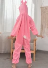 Çocuk Tavşan Kostümü Pembe Renk 2-3 Yaş 80 Cm
