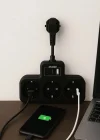 Çoklu Kablolu Priz Yüksek Gerilim Korumalı 3’lü Priz 1x Usb 2x Type-c Çıkışlı Grup Priz Çoğaltıcı Siyah