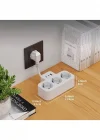 Çoklu Kablolu Priz Yüksek Gerilim Korumalı 3’lü Priz 1x Usb 2x Type-c Çıkışlı Grup Priz Çoğaltıcı Siyah
