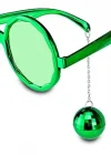 Disko Toplu Küpeli Parti Gözlüğü Yeşil Renk