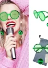 Disko Toplu Küpeli Parti Gözlüğü Yeşil Renk