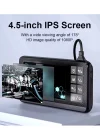 Ekranlı Çift Kameralı 5 Mt Sert Kablo Endoskop Kamera 8 Mm 4.3 Inc Hafıza Kart Destekli