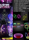 Glow Parti Seti 152 Parçalık Lüks Glow  Kostüm Seti