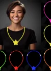 Glow  Yıldız Kolye - Glow Kolye - Glow Partisi Yıldız Kolye 6 Adet