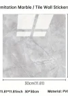 Gri Mermer Desen Duvar Sticker (30*30)