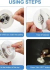 Işıklı Yapışkanlı Bardak Altı Aparatı Ledli 3 Modlu 6 Cm Çap 1 Adet