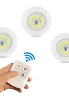 Kablosuz Uzaktan Kumandalı 3lü Led Lamba Seti
