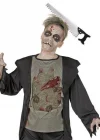 Kafaya Saplanmış Halloween Kanlı Testere Şaka Tacı