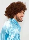Kahve Renk Kıvırcık Afro Bonus Peruk