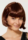 Kahverengi Parti Peruğu Küt Saç