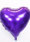 Kalp Balon Folyo Mor 45 Cm 18 İnç
