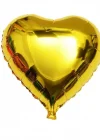 Kalp Balon Folyo Sarı 60 Cm 24 İnç