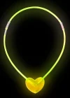 Karanlıkta Yanan Glow Kalp Şekilli Kolye 6 Renk 6 Adet