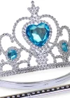 Karlar Ülkesi Mavi Kalpli Taşlı Elsa Tacı