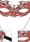 Kırmızı Dantel Masquerade Maskesi 5 No
