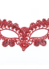 Kırmızı Dantel Masquerade Maskesi 6 No