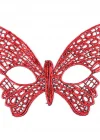 Kırmızı Dantel Masquerade Maskesi 7 No