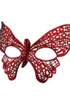 Kırmızı Dantel Masquerade Maskesi 7 No