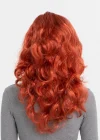 Kızıl Renk Kahküllü Dalgalı Uzun Parti Peruğu