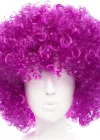 Koyu Mor Renk Violet Afro Bonus Saç Peruk