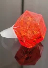 Kristal Tasarımlı Led Glow Işıklı 3 Modlu Kırmızı Yüzük 3.5 X 5 Cm
