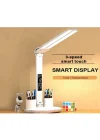 Led Dokunmatik Katlanabilir Masa Lambası Takvim Sıcaklık Saat Şarjlı Masa Lambası