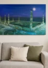 Mescid-i Nebevi Duvar Tablosu Resmi - İslami Hediye Seçeneği 40x60 Cm