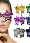 Metalize Ekstra Parlak Yıldız Panjur Parti Gözlüğü 6 Renk 6 Adet