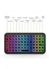 Mini Klavye Smarttv Işıklı Bluetooth Kablosuz Televizyon Ps3 Dizüstü Tabletler Ve Telefonlar İçin