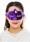 Mor Renk Kostüm Partisi Ekstra Parlak Balo Maskesi 15x10 Cm