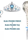 Örgülü Karlar Ülkesi Frozen Elsa Peruğu Tacı Ve Sopası Çocuk Boy